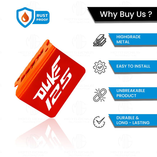 MOTO GENIUS Stainless Steel Front Disc Brake Fluid Reservoir Oil Cap for KTM Duke 125 Motorbike Replacement for Enhanced Durability and Performance