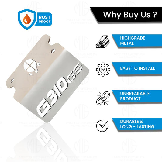 MOTO GENIUS Stainless Steel Front Disc Brake Fluid Reservoir Oil Cap for G310GS Motorbike Replacement for Enhanced Durability and Performance (Pack of 1)