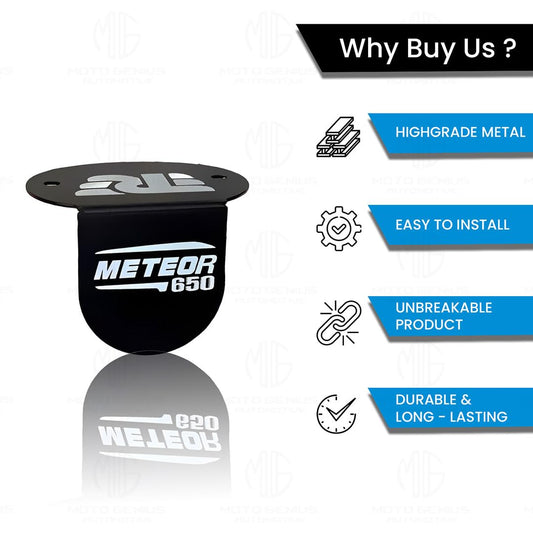 MOTO GENIUS Stainless Steel Front Disc Brake Fluid Reservoir Oil Cap for Super Meteor 650 Bike Replacement for Enhanced Durability and Performance (Pack of 1)