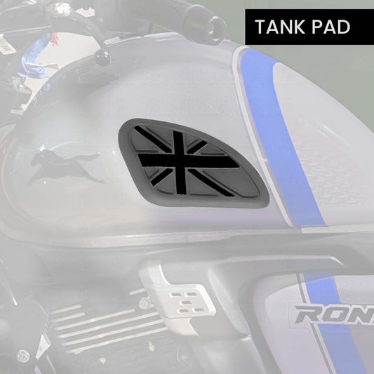 MOTO GENIUS Universal Anti Slip Silicone Tank Pad | Waterproof Motorcycle Sticker for Enhanced Grip and Protection on All Bikes (Grey)