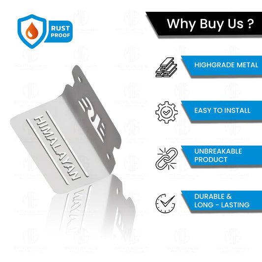 MOTO GENIUS Stainless Steel Front Disc Brake Fluid Reservoir Oil Cap for RE Himalayan BS3/BS4/BS6/Scram Motorbike | Replacement for Enhanced Durability and Performance (Pack of 1) (Silver)