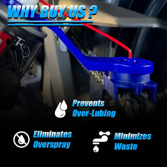 Motorcycle Chain Cleaner and Lube Applicator Tool Kit | Durable Brush for Deep Cleaning and Maintenance