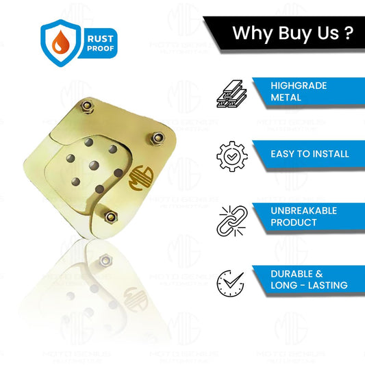 MOTO GENIUS Stainless Steel Side Stand Extender for G310GS Motorbike | Heavy Duty Parking Support and Stability Enhancer