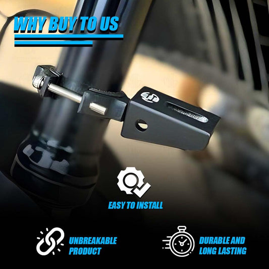 MOTO GENIUS 60MM Universal Fog Light Clamp for All Bikes | Durable Handlebar Mounting Solution (Pack of 2)