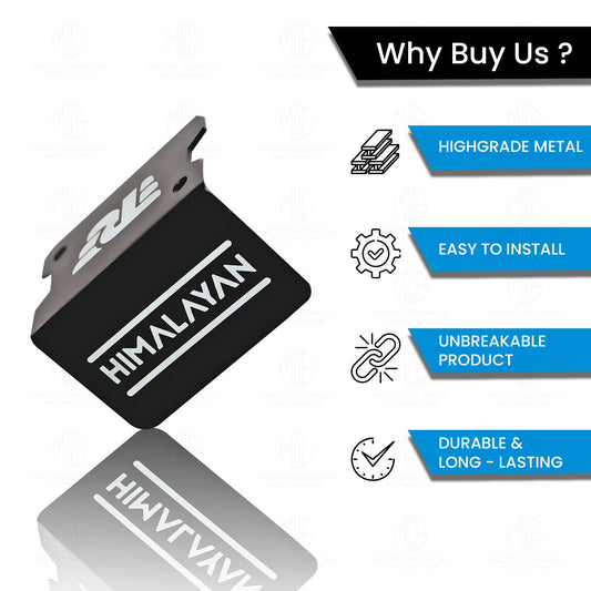 MOTO GENIUS Stainless Steel Front Disc Brake Fluid Reservoir Oil Cap for RE Himalayan BS3/BS4/BS6/Scram Motorbike | Replacement for Enhanced Durability and Performance (Pack of 1) (Black)