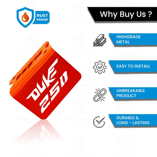 MOTO GENIUS Stainless Steel Front Disc Brake Fluid Reservoir Oil Cap for KTM Duke 250 Motorbike Replacement for Enhanced Durability and Performance