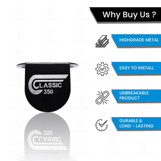 MOTO GENIUS Stainless Steel Front Disc Brake Fluid Reservoir Oil Cap for Reborn Classic 350 bike -Premium Quality Replacement for Enhanced Durability and Performance (Pack of 1) (Black)