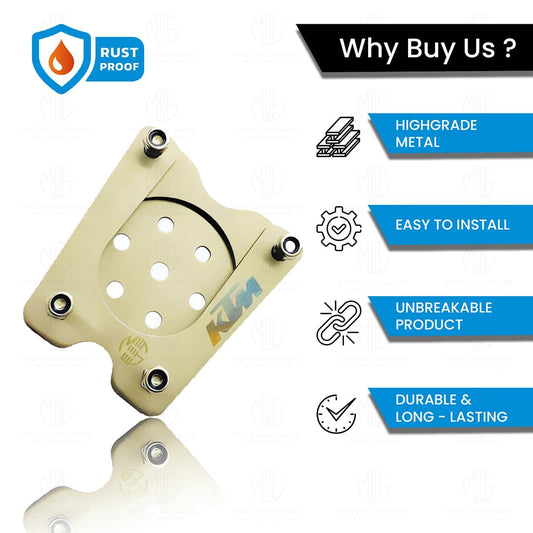 MOTO GENIUS Stainless Steel Side Stand Extender for KTM RC Duke 125 200 250 390 | Heavy Duty Parking Support and Stability Enhancer