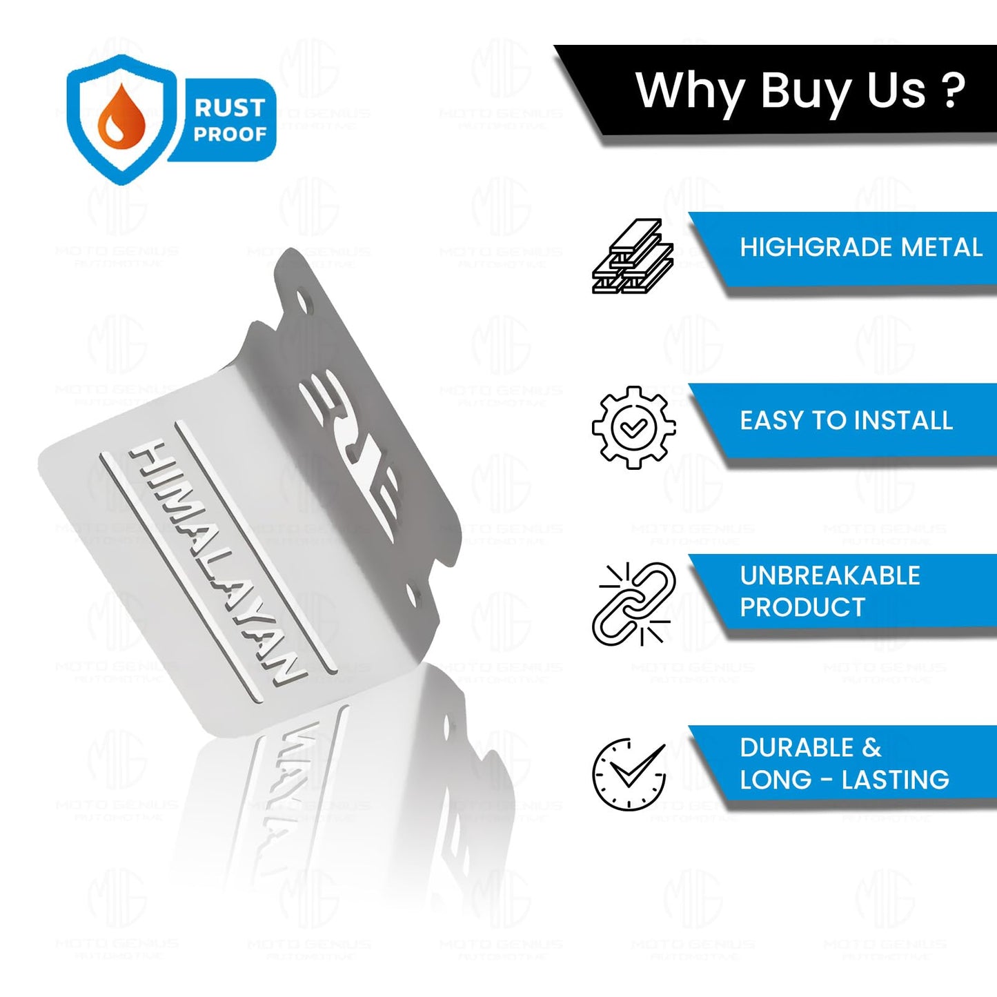 MOTO GENIUS Stainless Steel Front Disc Brake Fluid Reservoir Oil Cap for RE Himalayan BS3/BS4/BS6/Scram Motorbike | Replacement for Enhanced Durability and Performance (Pack of 1) (Silver)