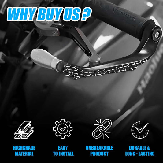 MOTO GENIUS 3D Design Universal CNC Handlebar Brake Clutch Lever Protector Guard for Motorcycles & Bikes | Durable and Stylish (Grey)