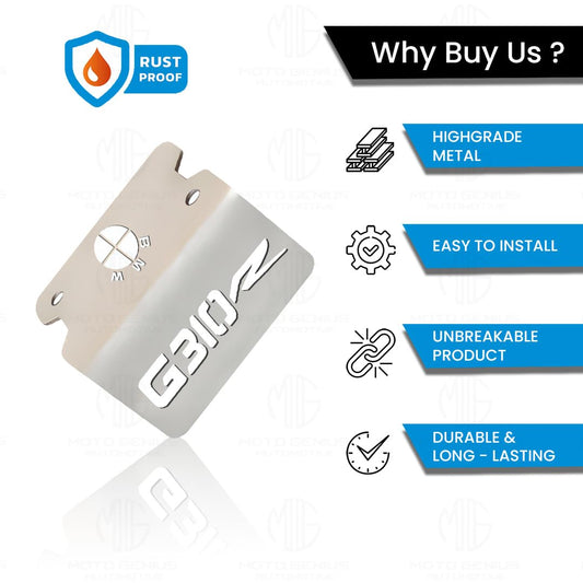 MOTO GENIUS Stainless Steel Front Disc Brake Fluid Reservoir Oil Cap for G310R Motorbike Replacement for Enhanced Durability and Performance (Pack of 1)