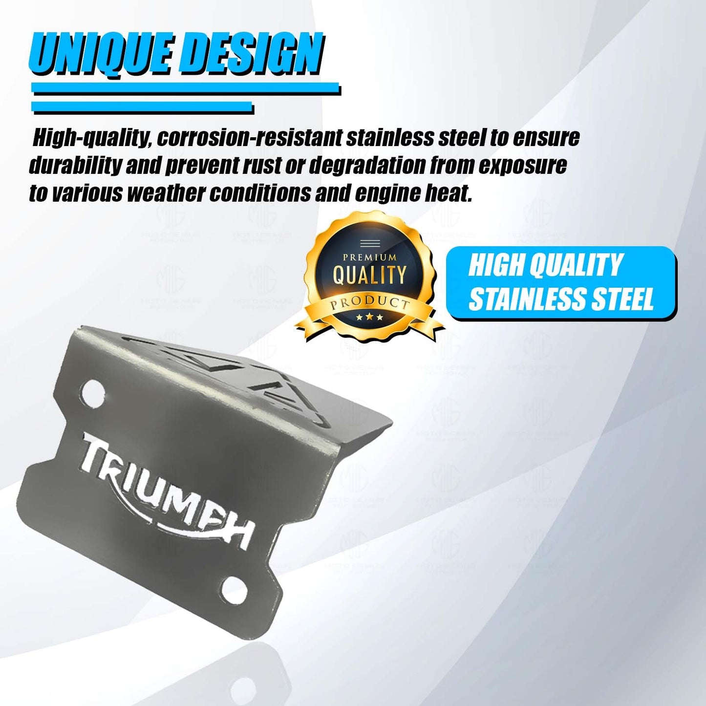 MOTO GENIUS Stainless Steel Front Disc Brake Fluid Reservoir Oil Cap for Triumph Speed 400 Motorbike Quality Replacement for Enhanced Durability and Performance (Pack of 1)